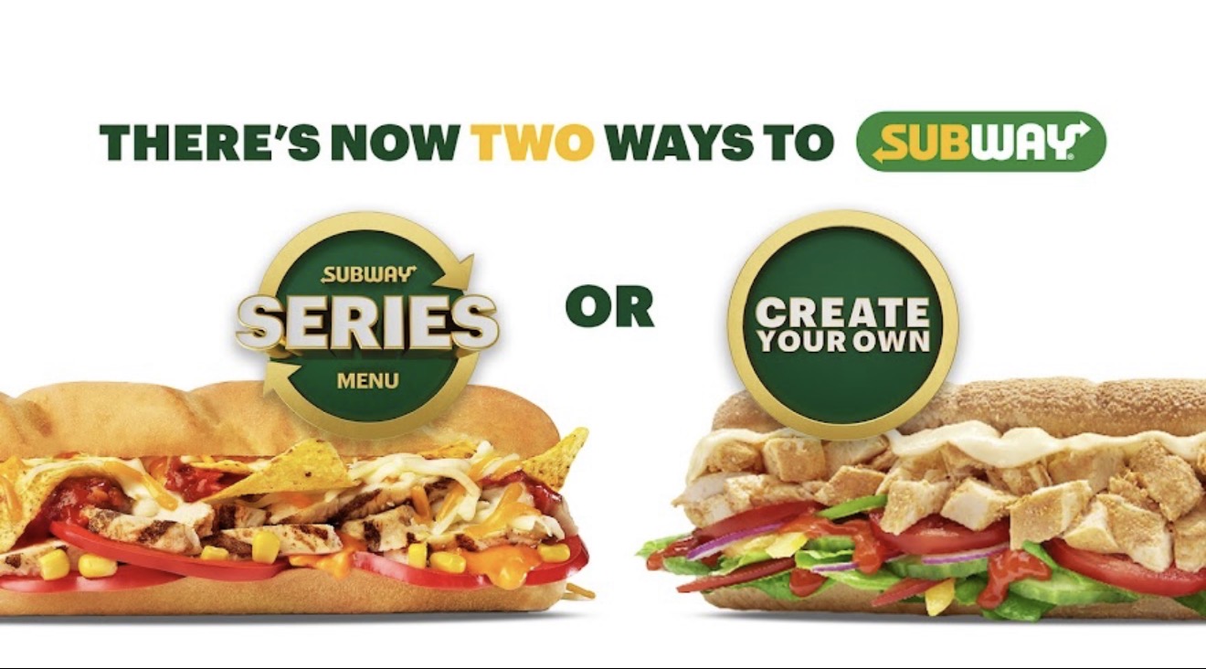 Subway menu choice